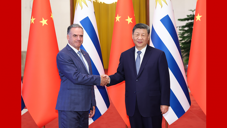 习近平同乌拉圭总统奥尔西举行会谈